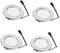 HOMSFOU 4 Piezas Luz De Campana Extractora Bombilla De Electrodomésticos Bombilla Led Bombillas De Campana Extractora Reemplazo De Bombilla De Campana Extractora Bombillas Led Silver Abs