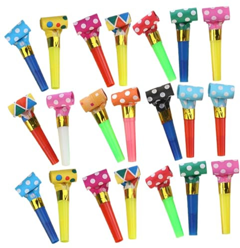 HAWILLOSCH Spielen Für Kinder Party Blower Lustige Geburtstagsblasen Pfeifen Kreative Krachmacher Für Geburtstagsparty Ausgelassene Party Favoriten Bunte Mischversion Partypfeife