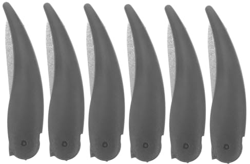 ARTSEWPLY Doppelseitiger Nagelfeilen aus Edelstahl und Horn 6 Stück Kompakt Faltbar und Tragbar für Präzise Nagelpflege und Polierung zu Hause