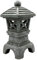 KYEQATY Estatuas de Pagoda Japonesa Resina Impermeable Solar Linterna Pagoda 4.5x4.5x9 Pulgadas, Linterna de Piedra Japonesa Decorativa balcón del césped del jardín jardín