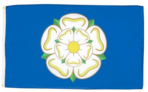 AZ FLAG - Flagge Grafschaft Yorkshire - 250x150 cm - Yorkshire Große Fahne 100% Polyester mit Messing-Ösen - 300g