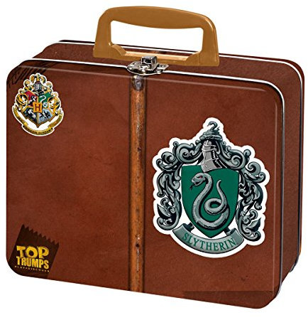 Top Trumps Harry Potter Slytherin Collector's Tin Card Game, Board the Hogwarts Express with Deathly Hallows Part 1 and 2, Educational card game for 2 plus players makes a great gift for ages 6 plus