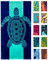 Nova Blue Schildkröten-Strandtuch - Tropische Blaue Farben mit einem einzigartigen Design, extra groß, XL (86,4 x 160 cm) aus 100% Baumwolle für Kinder und Erwachsene