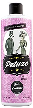 Petuxe Vegan Shampoo für Hunde und Haustiere, schwarzes Haar, 500 ml