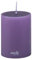 Sovie Candles Stumpenkerze | Blockkerze Votivkerze Dochtkerze | 1 Flachkopfkerze in Aubergine (Ø70mm x 100mm)