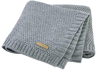 Odot Babydecke Mädchen Jungen, Babydecken 80 x 100 cm Strickdecke Weich und Atmungsaktiv, Kuscheldecke für Badetuch, Kinderdecke Neugeborene Geschenke