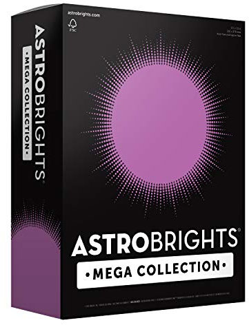 Strobrights Mega Collection 91675 - Carta colorata, 8 pezzi, 89 g/m², viola brillante, 625 ct