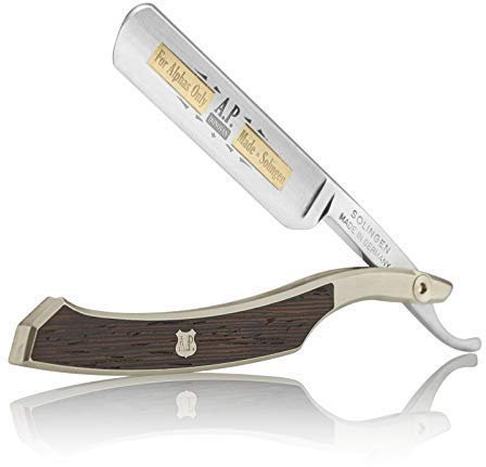 A.P. Donovan - 5/8 Rasiermesser mit Rundkopf | Klinge aus Kohlenstoffstahl und Halb-Hohlschliff | 100% (handmade) in Germany | LsOne-Serie Solingen (Wenge)