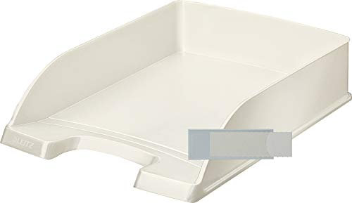 Leitz Briefkorb Wow A4 (10 - Pack + 20 Schildchen, Weiß)