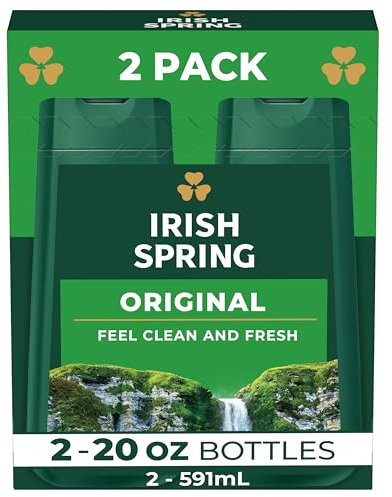 Irish Spring Original Clean Body Wash for Men, 20 Fl Oz (Pack of 2)