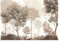 WallArena - Vlies Fototapete Wald Herbst Natur Bäume 368x254 cm - Fototapeten - Tapeten - für Wohnzimmer Schlafzimmer - Vliestapete Wandtapete Tapete 3D Effekt- inkl. Kleister