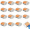 CEEYSEE 17 Pcs Compact Wire Connectors 5 Port Diy Electrical Connector Blocks Circuit Inline Splices Lever Nut Connector Quick Cable Clamp Spring Butt Terminal Connectors（5 Port ）