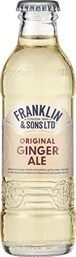 Franklin & Sons Bottles 24 x 200ml Case - Flavoured Drinks & Sodas (200ml, Original Ginger Ale)