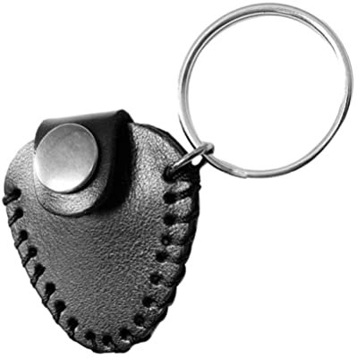 Tasche Für Gitarrenpicks Plektrumgehäuse Gitarreninstrument Schlüsselbund Gitarren-Pick-ständer Plektrum-Spender Oud-Instrument Pick-Halter Plektrumkoffer Blinddarm Bass Rindsleder