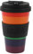 IDRINK®- RPET-Kaffeebecher mit Silikonverschluss zum Öffnen, leicht zu tragen 435 ml Becher zum Mitnehmen aus recyceltem Kunststoff 8,7 x 8,7 x 15 cm 435 ml (LOVE IS LOVE)