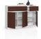 BDW Kommode mit 3 Schublade und DREI Türen, Sideboard, Multifunktionsschrank, Wohnzimmer, Esszimmer 138x99x40cm VIELE Farben! (Weiß - Wenge)