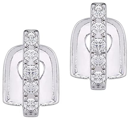 Perfeclan Strass Bar Fang Caps Hippie Schmuck, Silber