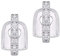 Perfeclan Strass Bar Fang Caps Hippie Schmuck, Silber