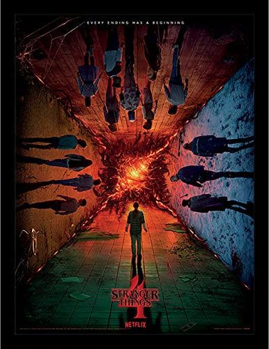 Pyramid International Stranger Things Staffel 4 Poster (Every Ending Has a Beginning Design) 30cm x 40cm - Official Merchandise 