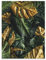 Poster Blätter Monstera Pflanzen Gold Grün 70x100 cm Hochformat - OHNE RAHMEN XXL Wandposter Kunstdruck Fotoposter Wandbild Wandbilder Wand Bild auf Poster Wohnzimmer Schlafzimmer Küche