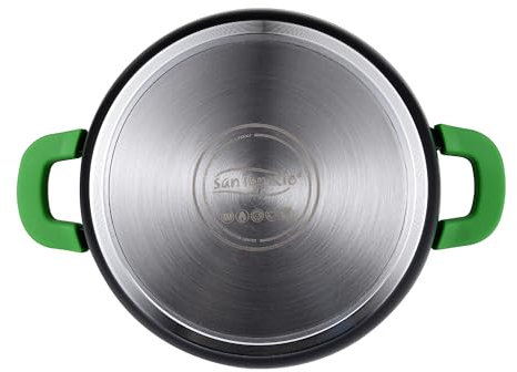 Cacerola 20x9.0cm aluminio fundido, inducción, c/tapa negro vitoria