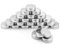 QWORK® 24 Pièces Pots Rond en Aluminium avec Couvercle, Pot Vide Cosmétiques Pot Vide Cosmétiques pour Maquillage, Crème, Baume à Lèvres, Stockage de Voyage (60ml)