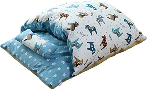 SMELEYOU Katze Schlafsack selbstwärme Katzennistbett Haustiermatte Teppich mit einem Kissen gemütliche Haustierhöhlenbett 50 * 60 cm