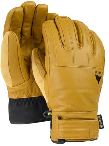 Burton Men’s Gondy Gore-TEX Insulated Leather Gloves – Waterproof Winter Snowboard Gloves – Rawhide, Large