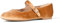 Amazon Essentials Women's Mary Jane Ballet Flats, Apricot Orange Velvet, 7 UK