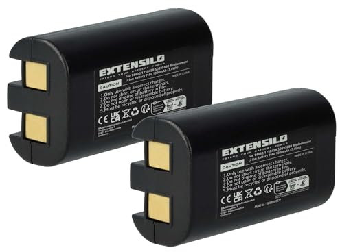 EXTENSILO 2X Akku Ersatz für 3M W003688, S0895880 für Drucker Kopierer Scanner Etiketten-Drucker (1000 mAh, 7,4 V, Li-Ion)