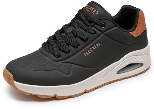 Skechers Herren UNO - Tailored AirSneaker | Freizeitschuh, luftgekühlter Memory-Schaum, Skech-Air, Schnürschuh