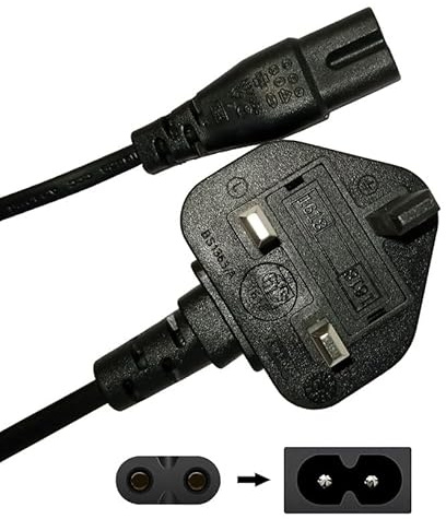 Fastronics® 2M Prong Polarized UK Plug AC Wall Power Cord for Vizio/Sansui/Hisense/Emerson/Sanyo/Toshiba/JVC/Sharp TV, Vizio Sound Bar, Bose-Companion 3, 5 Multimedia Speaker System