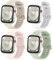 Bdsidy Cinturino per Huawei Smart Watch Fit 3, Cinturino in Morbido, Traspirante, Resistente al Sudore Silicone Braccialetto Strap di Ricambio per Huawei Watch Fit 3 (Beige+Bianco+Rosa+Verde)