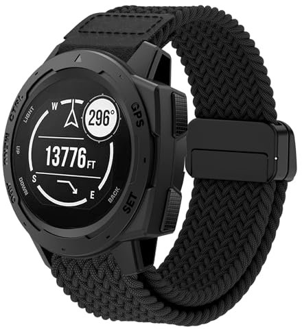 Osinaga Cinturino per Garmin Instinct/Instinct 2, Nylon Magnetico Cinturino per Instinct/Instinct 2/Instinct Solar/Instinct 2 Solar/Instinct Tactical/Instinct 2 Solar Tactical/Instinct Esports