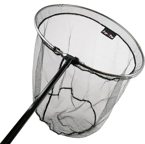 FishXpro Kescher Set Komplett - Kescher Stiel + Kescher - faltbar