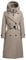 khujo Elena Damen Trenchcoat Mantel Parka 1102CO243 in greige (DE/NL/SE/PL, Alphanumerisch, S, Regular, Regular, Standard, Greige (123))