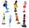 MIFKLMV 7 Pcs Blumenfee Pixie Fliegenflügel Familie, Miniatur-Blumenfee, Mädchen Puppenhaus Garten Ornament Zubehör Figur Statue, für Feengarten-Dekor-Set im Freien Oder als Hausdekoration