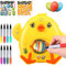 Osterei Dekorationsset, Osterei Dekorieren Maschine mit Spinner, Oster Eier Dekos Kit mit Eier-Malgerät, Eiermalmaschine Enthalten 8 Farben Marker Stiftes, Geschenk für Kinder Happy Easter Day