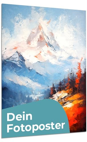 Cimpress Individuell bedruckbares Poster, vertikale Wandkunst mit Foto und Text Personalisierbares Design in Größe A4 (21 x 29.7 cm), Für Zuhause, Büro oder als Geschenk