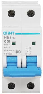 TWEFTPKD MCB NB1-63 2P C20A 10A 25A 32A 63A 40A 2A, Mini disjoncteur Miniature Basse Tension, Protection de Moteur modulaire sur Rail DIN CE(25 V)