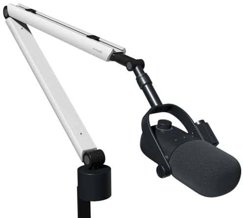 Streamplify MIC VOX ARM and XLR Microphone – Dynamic USB & XLR Mic Bundle, Super Cardioid Pickup, 192kHz/24-Bit Audio, Adjustable Arm Mount, Volume & Mute Controls - Black