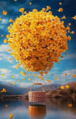 Puzzle 1500 Teile, Blumen Luftballons Puzzles, Kreative Unterhaltung, Impossible Game, 87x57 cm Puzzles Geschenk