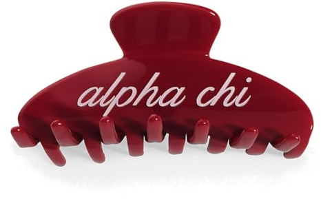 The RPZL Premium Acetate Sorority Big Hair Accessory | Oversized Claw Clip for Thick and Thin Hair | Stylish Hair Jaw Clip for Women | Girls and (Alpha Chi Omega - Alpha Chi)