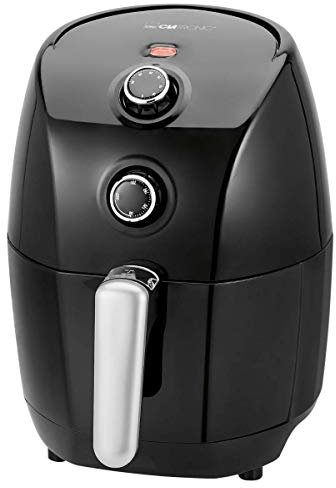 Clatronic Friteuse Électrique - Friteuse sans Huile - Friteuse Professionnelle - Friteuse avec une Puissance 900 Watts - 1,5 Litres de Contenance - FR 3698 H Noir
