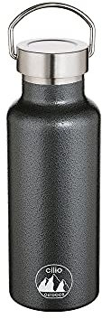 Cilio 545623 Grigio Isoliertrinkflasche 500ml 18/10 Stahl