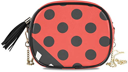 MONTOJ Ladybug Print Damen Kette Schultertasche Crossbody Taschen