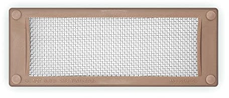 MOUSEMESH Pest Proofing Air Brick Vent Cover, 2mm Stainless Steel Woven Mesh Grid Stops Mice, Wasps, Bees, Slugs, Cockroaches. Humane Pest Control. Easy to Install - Buff, 95mm x 245mm - BFmou1a