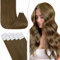 Fshine Tape in Extensions Echthaar Mittelbraun 55cm 50g 20 Stücke Unsichtbar Klebeband in Haarverlängerung Echthaar Extensions Tape Farbe 4