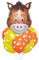 ballonfritz® Tiere Safari Bauernhof Ballon 11 tlg. Set - XXL Pferde Kopf Luftballon 50x35x20cm als Geburtstagsgeschenk, Party-Deko oder Überraschung den Kindergeburtstag