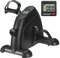 LAZY SPORTS Heimtrainer, Mini-Heimtrainer, Beinmaschinen, Arm- und Beintraining, LCD-Display und verstellbarer Widerstand (Negro) Schwarz